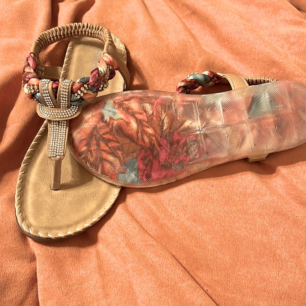 Freeship Deals Weave Style Rhinestone Sandals